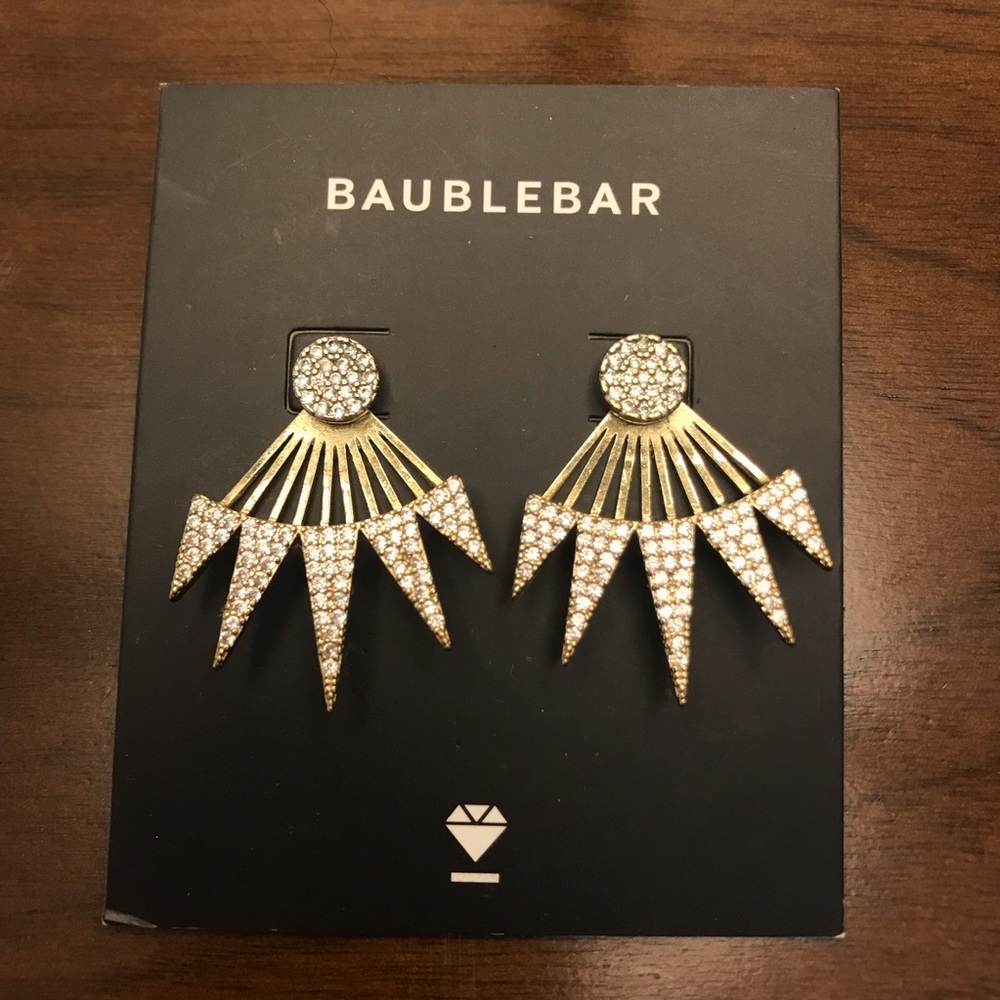Baublebar Gold Spike Rigel Ear Jackets Earrings